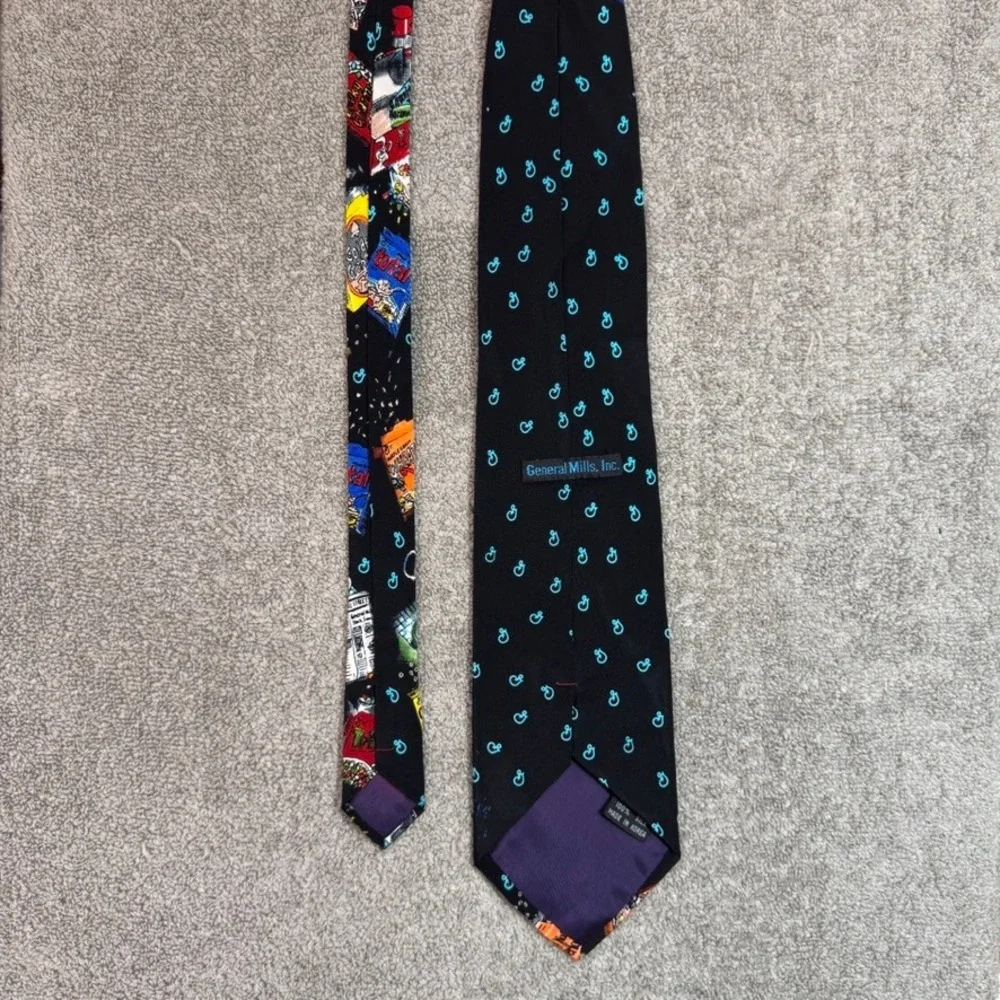 General Mills Cereal Silk Tie Wheaties Cheerios Total Golden Grahams Novelty